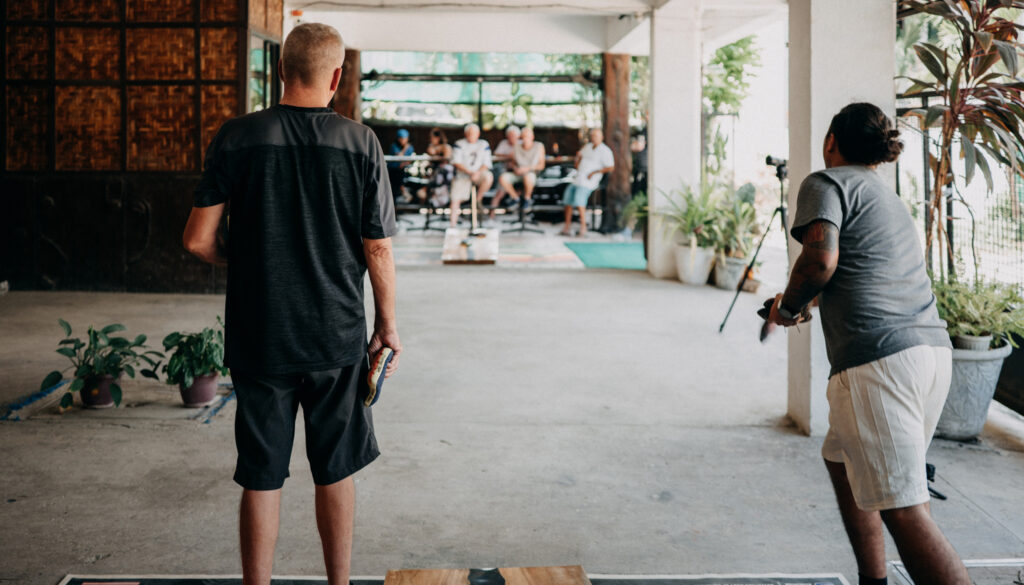 The game of Frienship Cornhole